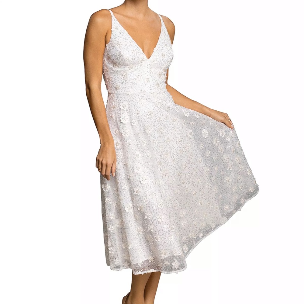Dress the Population Elisa Beaded Midi Dress